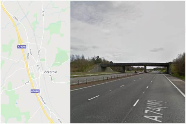 Police are responding to reports of a crash on the M74 this morning.