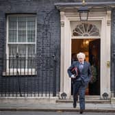 Prime minister, Boris Johnson leaves Downing Street. Picture: PA