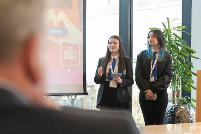 The schoolgirls were taking part in the annual Growing Future Assets Competition. Picture: Leesa Tulloch Photography