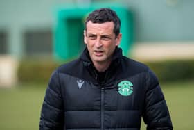 Hibs manager Jack Ross has spoken out against the European Super League plans. (Photo by Ross Parker / SNS Group)