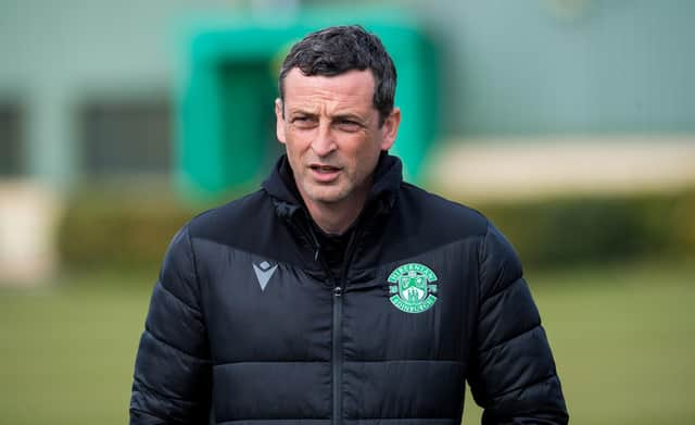 Hibs manager Jack Ross has spoken out against the European Super League plans. (Photo by Ross Parker / SNS Group)