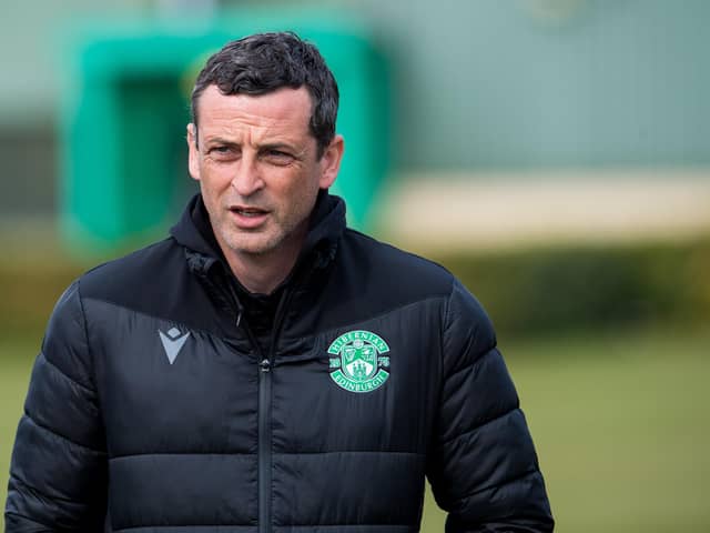 Hibs manager Jack Ross has spoken out against the European Super League plans. (Photo by Ross Parker / SNS Group)