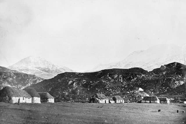 The bothy was built in 1905 in the space between the original blackhouses at Peanmeanach. PIC: ambaile.org.