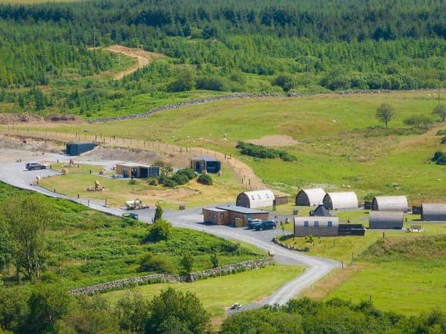 Wigwam Holidays Wigtown offers luxury wooden en-suite wigwam cabins and larger open plan converted shipping container cabins in the outskirts of Wigtown.