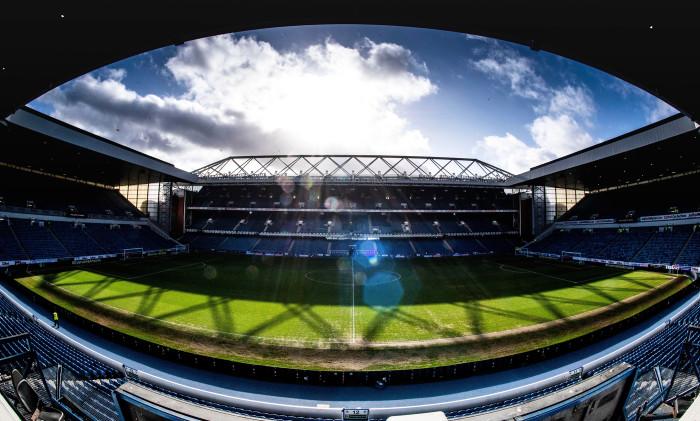 GLASGOW, SCOTLAND - FEBRUARY 16: A General View of Ibrox Stadium during the Ladbrokes Premiership match between Rangers and Livingston, at Ibrox, on February 16, 2020, in Glasgow, Scotland. (Photo by Craig Foy / SNS Group)