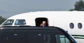 Dermot Desmond, majority shareholder of Celtic Football Club, is pictured arriving at Glasgow Airport as the club search for a new manager. (Photo by Craig Foy / SNS Group)