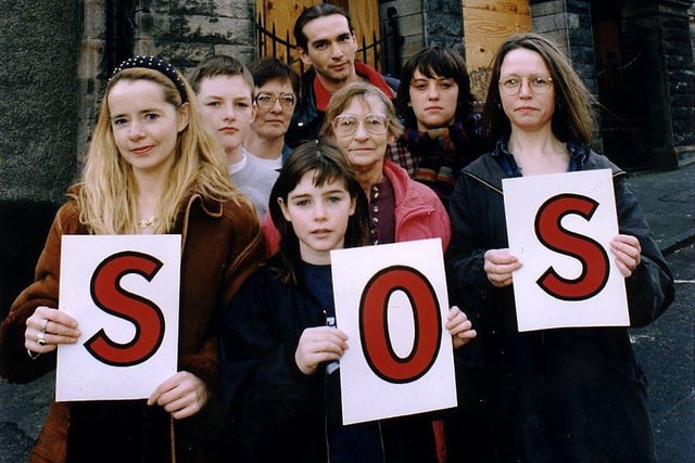 Save Our Baths campaigners tried in vain to stop the closure of Infirmary Street Baths in February 1995. The baths closed later that year.