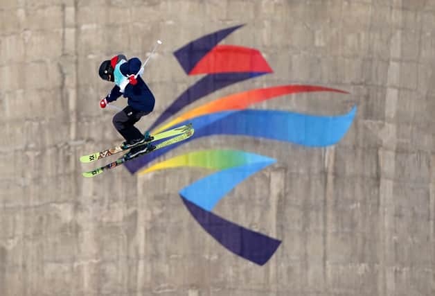 Great Britain's Kirsty Muir during the Men's Freeski Big Air Qualification on day three of the Beijing 2022 Winter Olympic Games.
