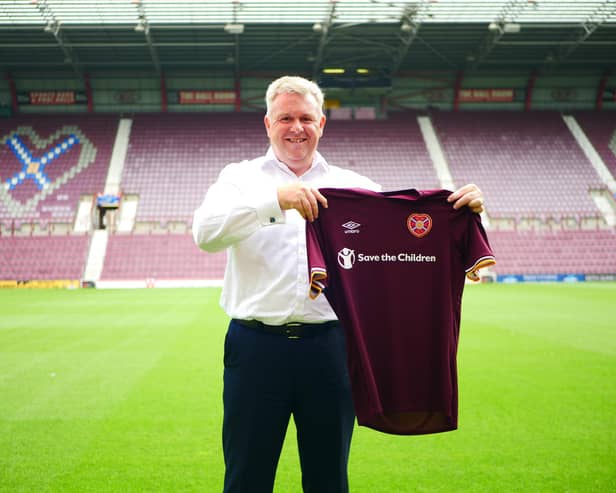 New Hearts chief executive Andrew McKinlay. Pic: Heart of Midlothian FC.