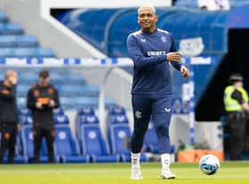 Rangers striker Alfredo Morelos issued a message of congratulations to his team-mates after they defeated PSV. (Photo by Alan Harvey / SNS Group)