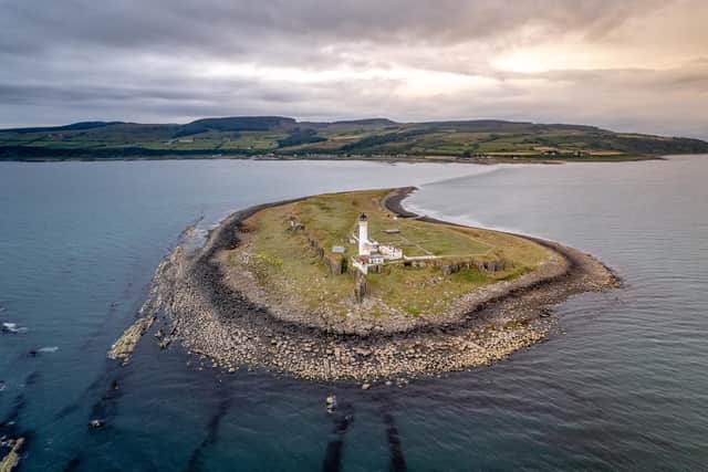 Dream hideaway: Pladda, which has its own accommodation, provides protection to vessels in the Firth of Clyde