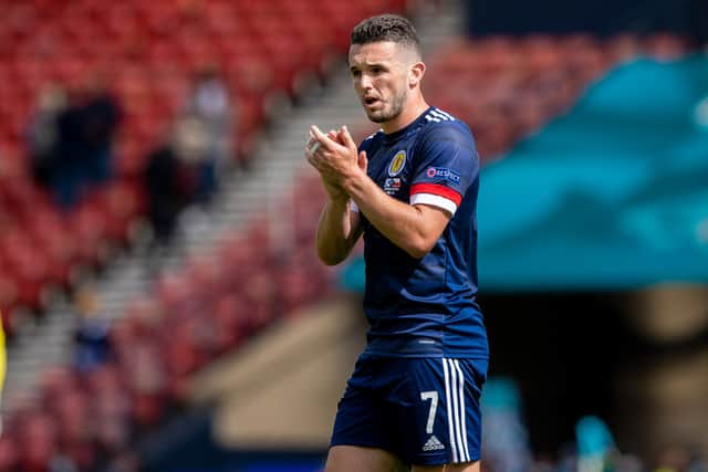 John McGinn misses the clash with Denmark. (Photo by Craig Williamson / SNS Group)