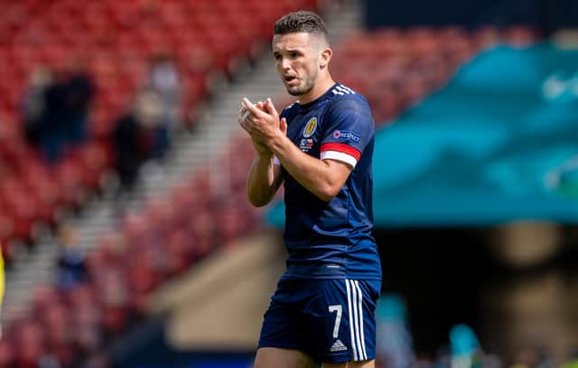 John McGinn misses the clash with Denmark. (Photo by Craig Williamson / SNS Group)