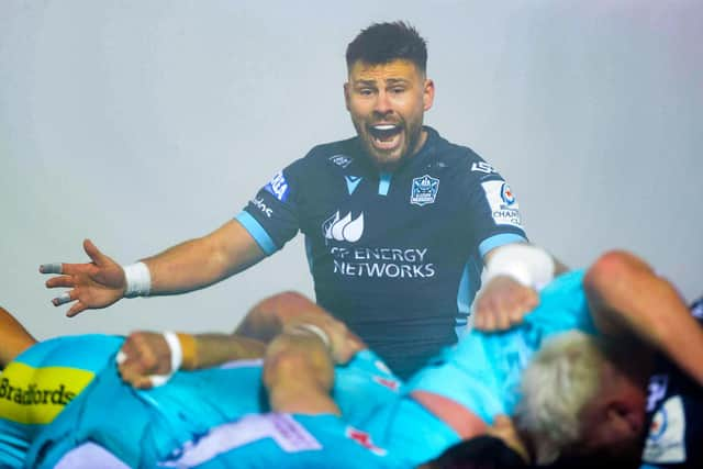 Ali Price helped guide Glasgow to a European Champions Cup victory over Exeter Chiefs at a misty Scotstoun. (Photo by Craig Williamson / SNS Group)