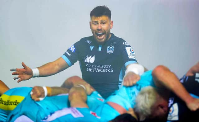 Ali Price helped guide Glasgow to a European Champions Cup victory over Exeter Chiefs at a misty Scotstoun. (Photo by Craig Williamson / SNS Group)