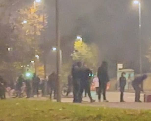 Disorder in Niddrie on November 5 this year