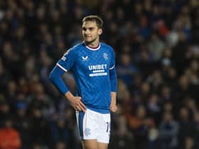 Rangers defender James Sands during the 3-1 defeat to Ajax at Ibrox. (Photo by Craig Foy / SNS Group)