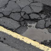 A pothole in London Road in Edinburgh in 2020. (Photo by Lisa Ferguson/The Scotsman)