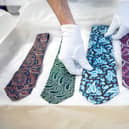 An array of Paisley Pattern ties held in the collection of Paisley Museum. PIC: Elaine Livingstone.