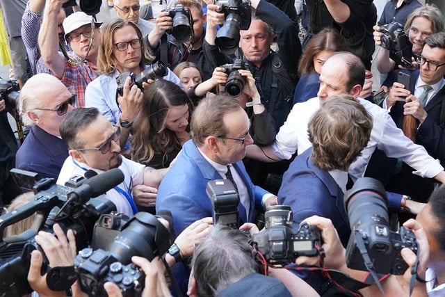 Actor Kevin Spacey arrives at Westminster Magistrates Court in London, after being charged with sexual offences against three men. The 62-year-old former Hollywood star is accused of four counts of sexual assault and one count of causing a person to engage in penetrative sexual activity without consent. Picture date: Thursday June 16, 2022.