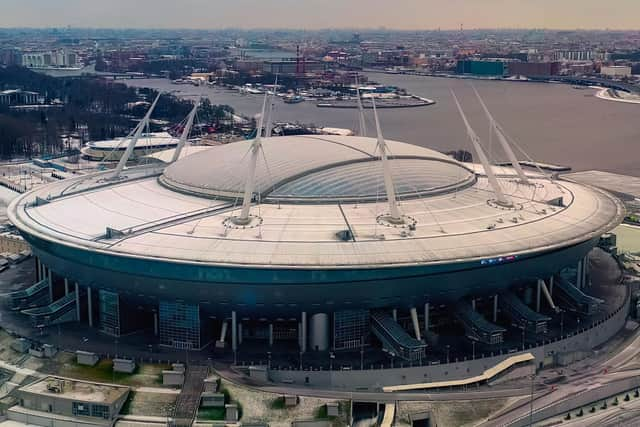 The Gazprom Arena will host this season's final. Photo credit: Getty Images/Canva Pro