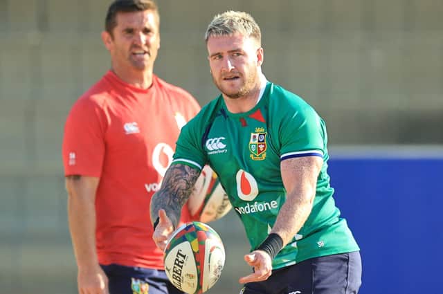 Stuart Hogg during a British and Irish Lions training session at St Peter's College in Johannesburg. Picture: David Rogers/AFP via Getty Images