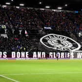 Rangers' fans display in tribute to their legendary manager Walter Smith during a Cinch Premiership match between Rangers and Aberdeen at Ibrox stadium, on October 26, 2021, in Glasgow, Scotland. (Photo by Alan Harvey / SNS Group)
