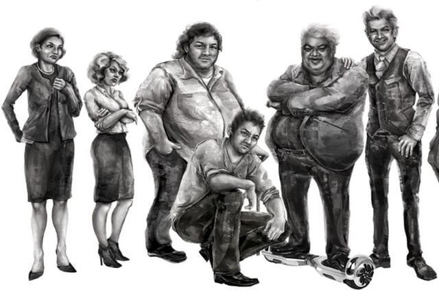 The Game of Stones characters. Picture: Elena Lam
