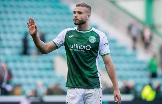 Ryan Porteous has rejected a new contract offer at Hibs and could depart the club in January. (Photo by Ross Parker / SNS Group)