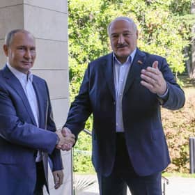 Russian President Vladimir Putin meets with his Belarus' counterpart Alexander Lukashenko in Sochi last week.