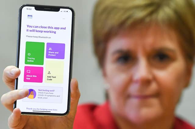 Under Nicola Sturgeon, Scotland had to have its own system for tracing Covid infections, causing cross-border problems (Picture: Jeff J Mitchell/Getty Images)