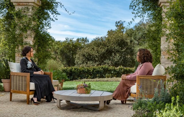 The Duke and Duchess of Sussex have accused the royal family of racism in shocking claims made during their Oprah Winfrey interview. (Joe Pugliese via Getty Images)