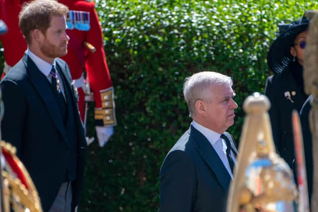 The Duke of Sussex and The Duke of York outside St George's Chapel