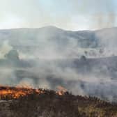 The Scottish Fire and Rescue Service (SFRS) said the blaze, near Cannich, has now been contained, but crews would remain at the scene until it is “safe to leave” (pic: FLS)