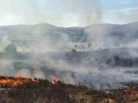 The Scottish Fire and Rescue Service (SFRS) said the blaze, near Cannich, has now been contained, but crews would remain at the scene until it is “safe to leave” (pic: FLS)