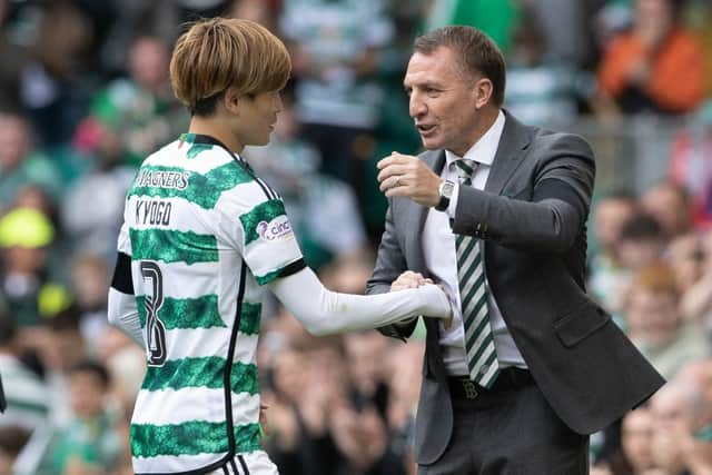 Celtic manager Brendan Rodgers utilised Kyogo Furuhashi a little differently during the match against the Staggies.