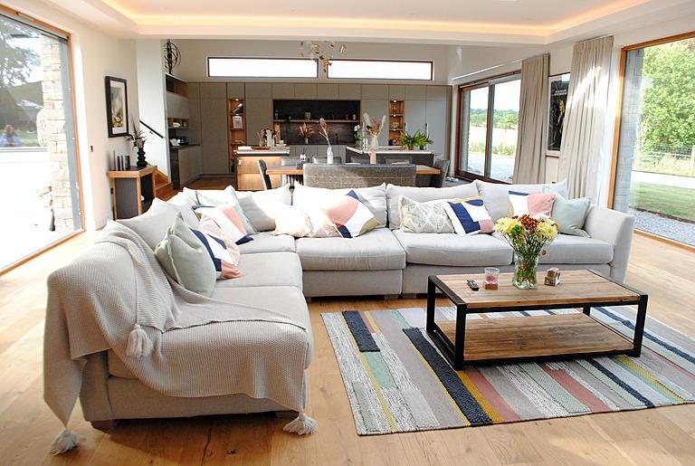 Another view of the open plan kitchen and living area.