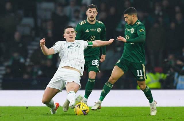 Paul Hanlon impressed Willie Miller, but he was critical of Liel Abada at the interval. (Photo by Craig Foy / SNS Group)
