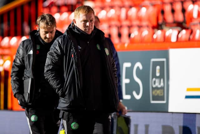 Celtic manager Neil Lennon watched his side draw 3-3 with Aberdeen on Sunday. Picture: SNS
