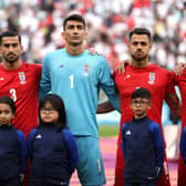 Iran's players stayed noticeably silent as their national anthem was played ahead of the World Cup game against England (Picture: Julian Finney/Getty Images)