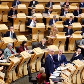 First Minister John Swinney unveils the SNP's Programme for Government at the Scottish Parliament (Picture: Jeff J Mitchell/Getty Images)