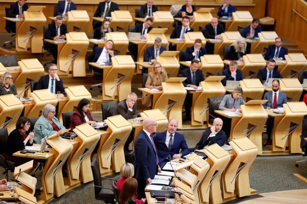 First Minister John Swinney unveils the SNP's Programme for Government at the Scottish Parliament (Picture: Jeff J Mitchell/Getty Images)