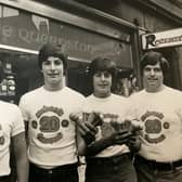 Lawrence Boni (right) with his sons, Ricardo, Stefano, and Josef.