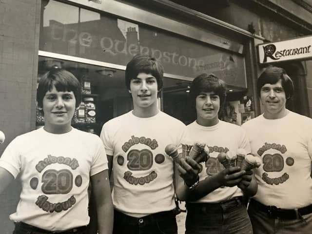 Lawrence Boni (right) with his sons, Ricardo, Stefano, and Josef.