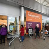 Sainsbury's said like-for-like group sales, excluding fuel, nudged up 0.3 per cent overall in the first half, but slipped 1.4 per cent in the second quarter after general merchandise sales tumbled. Picture: Dan Mullan/Getty Images