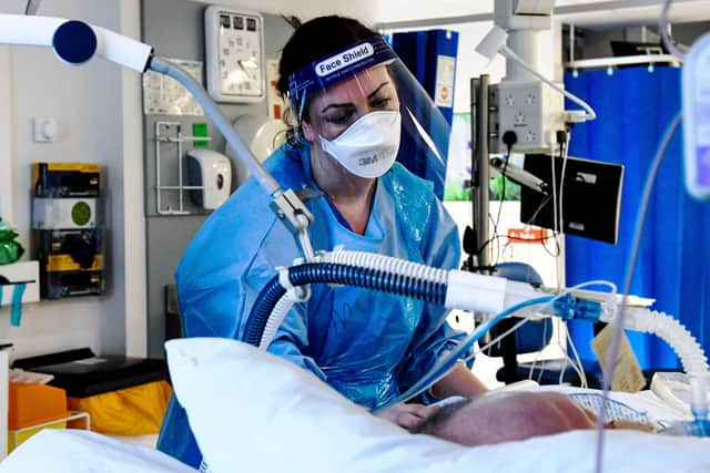 ICU in Forth Valley Royal Hospital. Picture: Michael Gillen