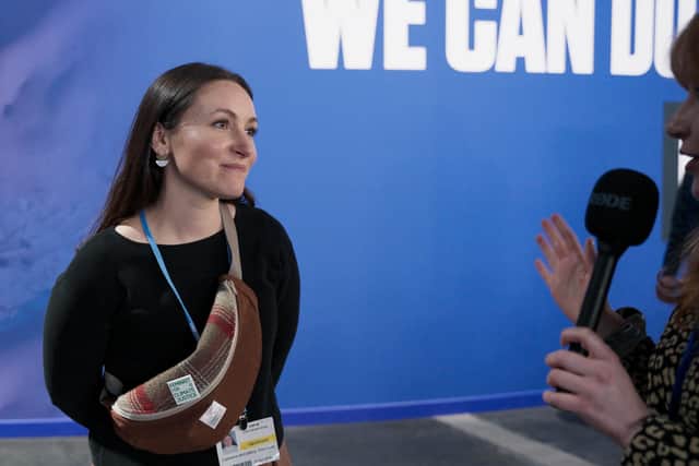 Kate Chambers, from 2050 Climate Group a youth-led climate charity based in Glasgow, explains why young people are 'so tired' ahead of COP26 (Photo: Craig Sinclair)