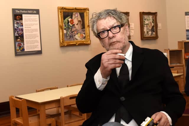 Jack Vettriano in Kirkcaldy to promote his major new exhibition (Pic: Fife Photo Agency)