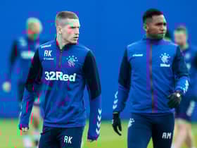 Rangers manager Michael Beale refuses to become hung-up on the inability to derive transfer fees from assets Ryan Kent and Alfredo Morelos now that it has been confirmed both are among a group of five players who will leave in the summer under freedom of contract. (Photo by Ross Parker SNS Group)