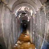 A tunnel, discovered in 2018, that Israel said was dug by the Islamic Jihad group, led from Gaza towards a kibbutz of Kissufim in southern Israel (Picture: Jack Guez/AFP via Getty Images)